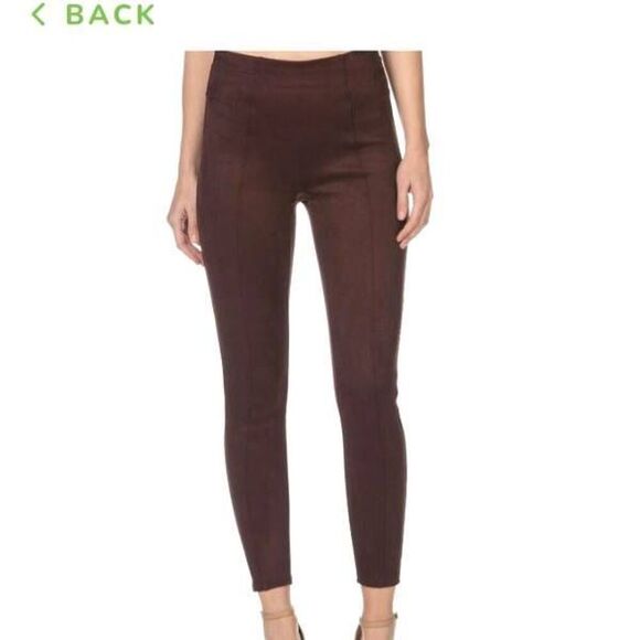 Spanx Suede Legging in Dark Terracotta sz XL - Picture 1 of 4